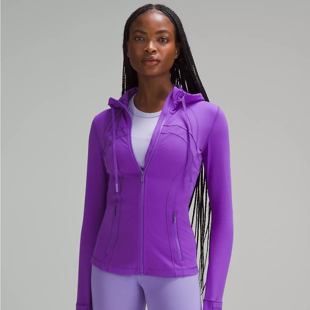 Lululemon Hooded define jacket (NULU) atomic purple size 4